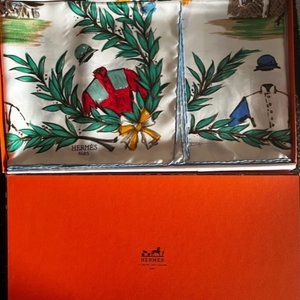 HERMES SILK34"  SCARF